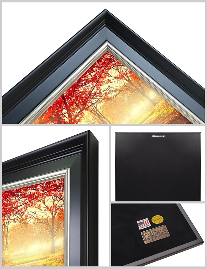 IPIC - You Are My Sunshine, Personalized Framed Wall Art with Names and Date on, Giclee Prints Framed with Solid Wood, Custom Memorial Gifts for Wedding Anniversary. Total Size: 27.25" W x 19.25" H