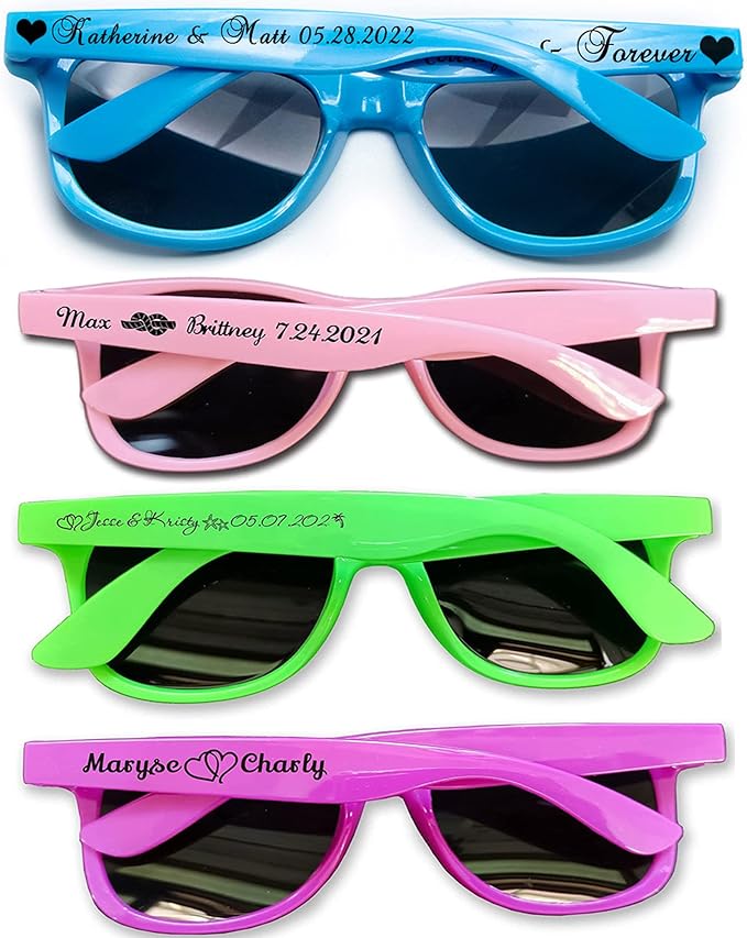 Personalized Wedding Sunglasses In Bulk Destination Wedding Favors For Guest Bridal Party Sunglasses Set