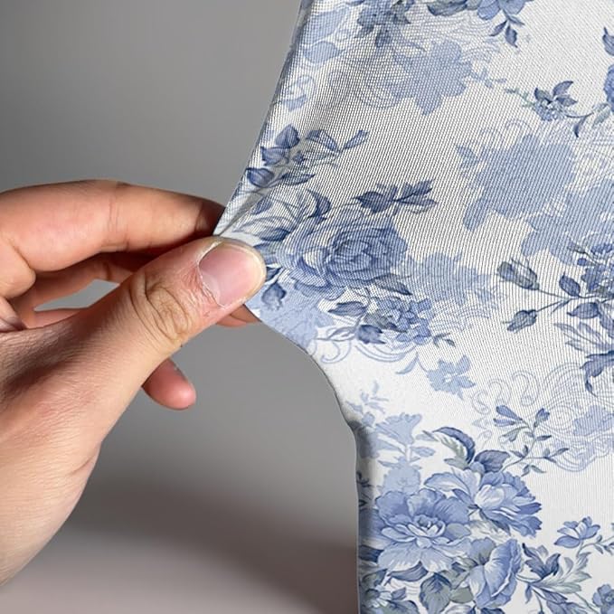 Arch Backdrop Cover Baby in Bloom Baby Shower Arch Stand Spandex Fabric Cover Blue Flowers Floral Pink Bows Girls Birthday Party Baptism Decorations (3X5ft,G-3854)