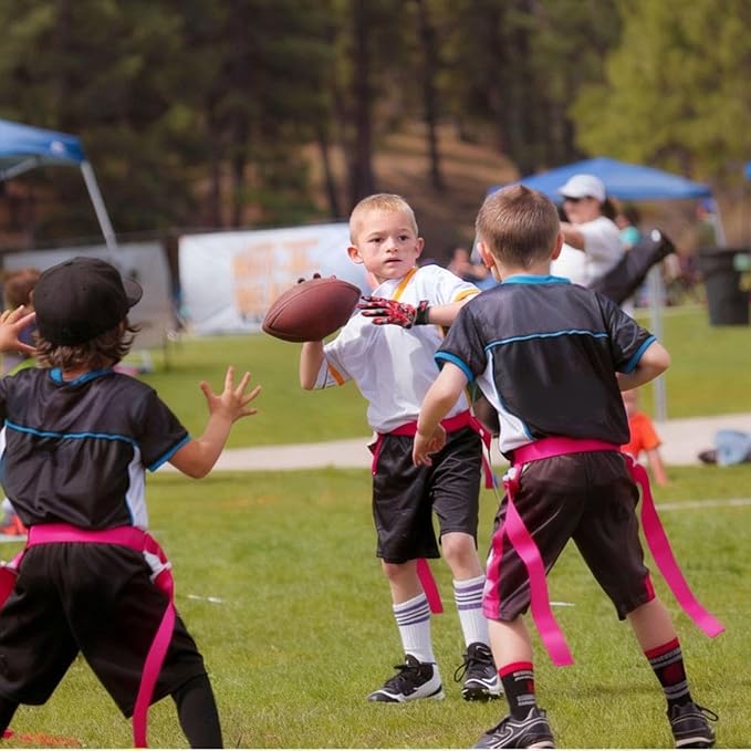 Peryiter 2/12/24/36 Player Flag Football Belt, Adjustable Football Belts and Flags for Kids Youth Adult Sport Team Training