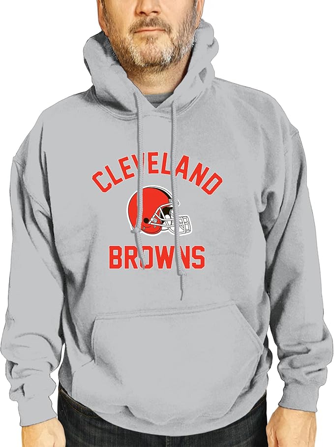 Team Fan Apparel NFL Adult Gameday Hooded Sweatshirt - Poly Fleece Cotton Blend - Stay Warm and Represent Your Team in Style