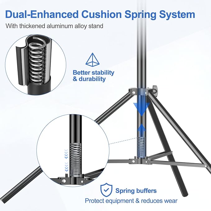 EMART Heavy Duty Backdrop Stand 10 x 12ft Photo Video Studio Adjustable Photography Background Support System Kit with Carry Bag