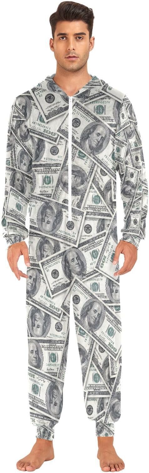 Red Cherry Vintage Adult Onesie Pajamas for Men Women Unisex Novelty One Piece Costume Sleepwear