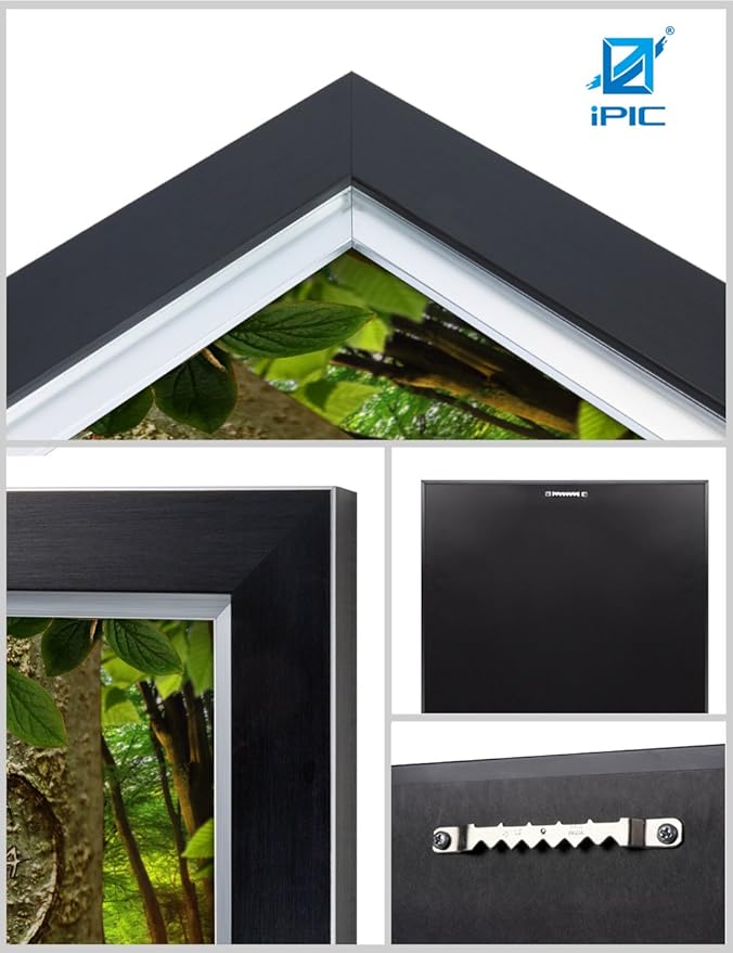 IPIC - Love Evergreen, Personalized Artwork with Names and Date on, Customized Gift for Anniversary,Wedding,Birthday and Holidays.Picture size: 24x16, Framed Size: 27x19