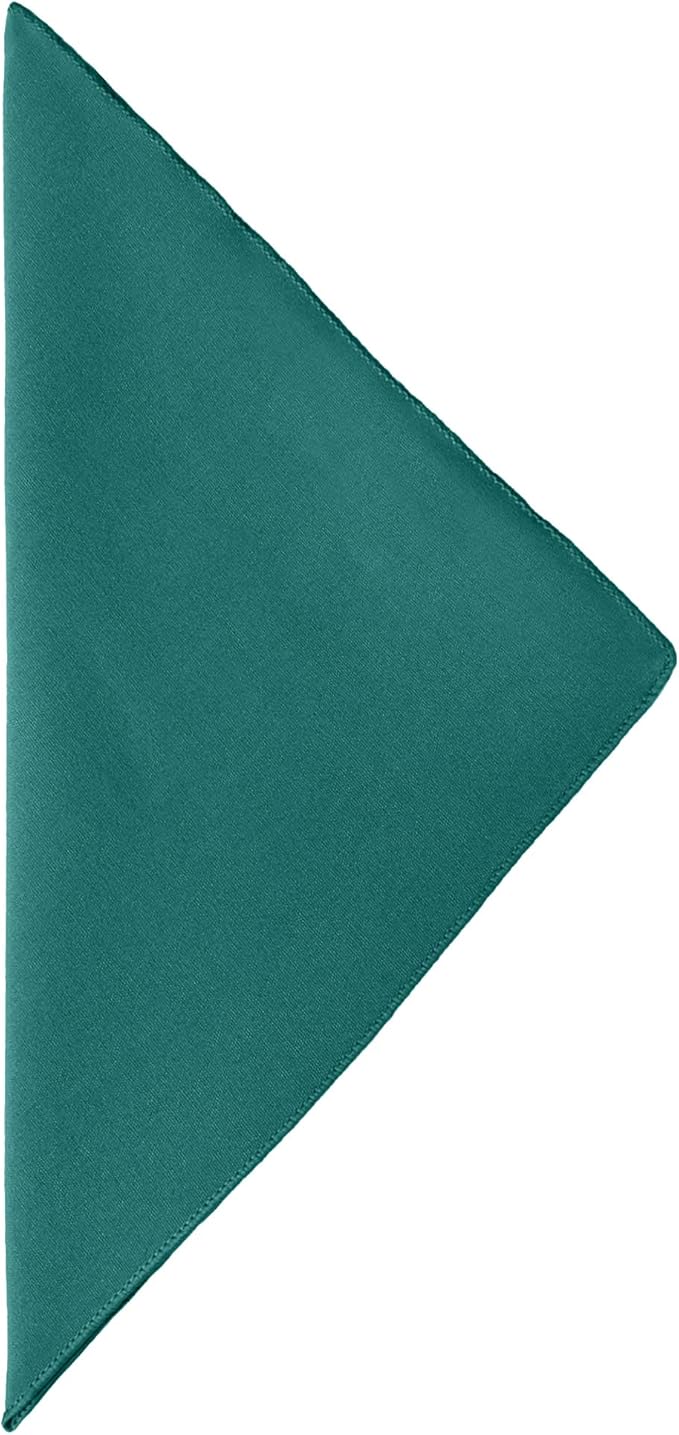 Ultimate Textile Cotton-Feel Teal Cloth Napkins - 17" x 17" (Set of 60) Washable Dining Quality Polyester, Wrinkle & Stain Resistant