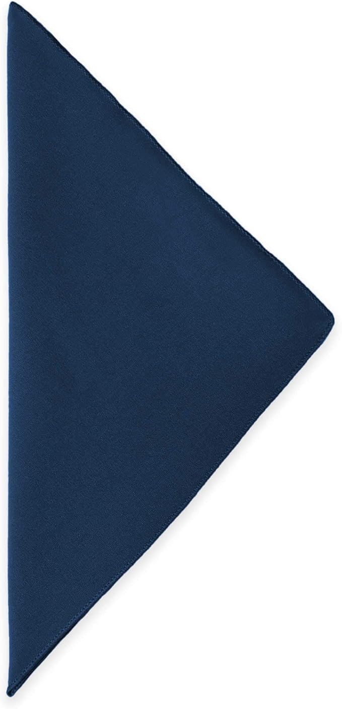 Ultimate Textile Cotton-Feel Navy Cloth Napkins - 17" x 17" (Set of 36) Washable Dining Quality Polyester, Wrinkle & Stain Resistant