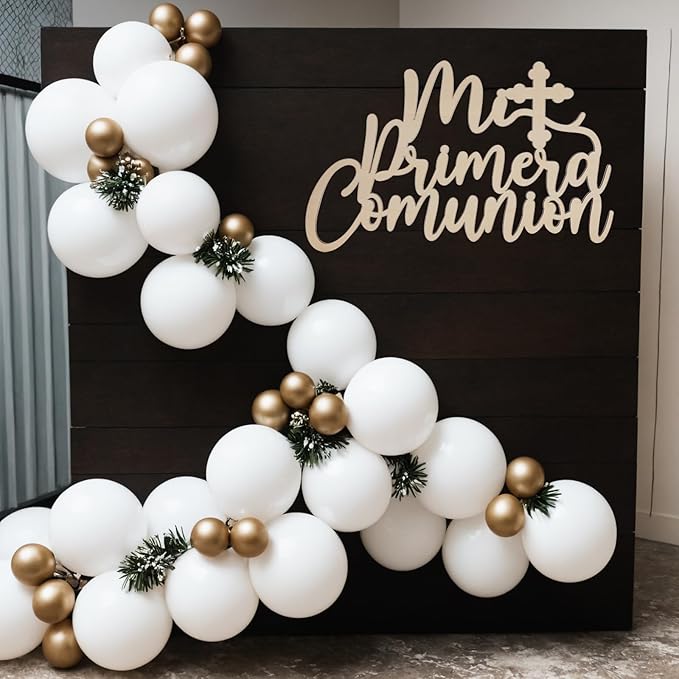 Mi Primera Comunión Wooden Sign - Baptism And First Communion Decoration, Religious Events Party Photo Booth Props, My Christening