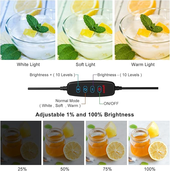 PULUZ Photo Light Box, 16" x 16" Professional Foldable Portable Studio Photography, Tri-Color Dimmable Light Shooting Tent Box with 12 Colors Backdrops & 144 LED Lights