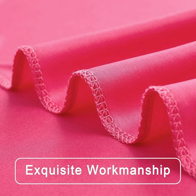10 ft x 10 ft Wrinkle Free Hot Pink Backdrop Curtains for Parties, Polyester Fuchsia Photo Backdrop Drapes for Wedding Birthday Party Baby Shower,5ft x 10ft,2 Panels