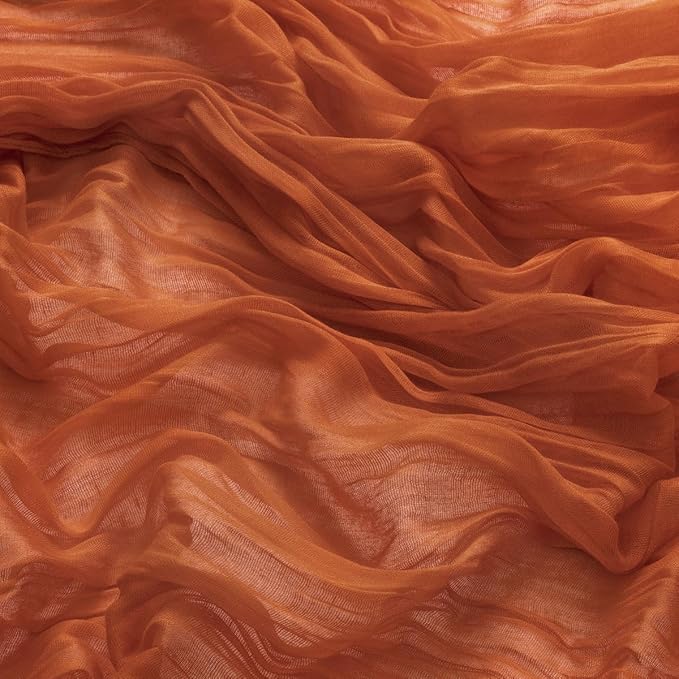 100 Pack Terracotta Cheesecloth Napkins Burnt Orange Spring Cloth Napkins Set of 100 Dinner Napkins Bulk 21x21 Inches for Wedding Bridal Shower Baby Shower Valentine's Day