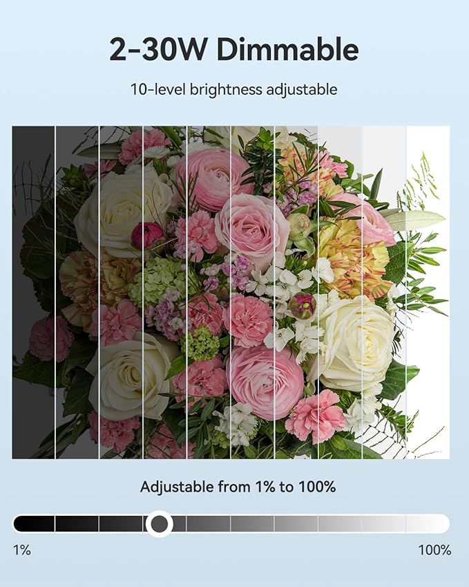 Photo Light Box Photography, Takerers Bi-Color Dimmable 24 x 24 inch Background Studio Shooting Tent Kit, 6 Color Backdrops, 3000-5600K Lighting Booth,Foldable Picture Lightbox