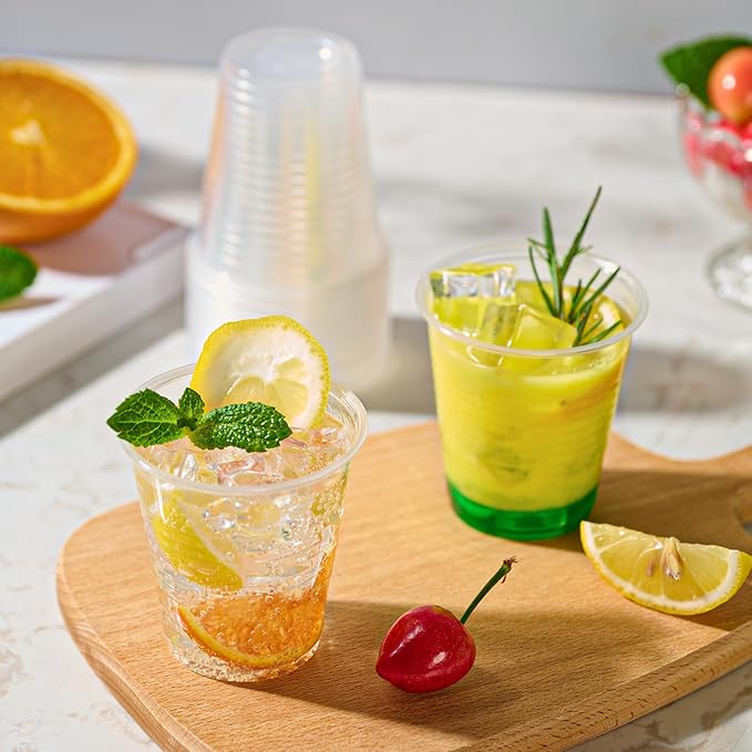 Turbo Bee 2500Pack 5oz Clear Plastic Cups,Small Disposable Party Cups, Plastic Drinking Cold Beverage Clear Tumblers, Picnic, BBQ, Travel, and Events