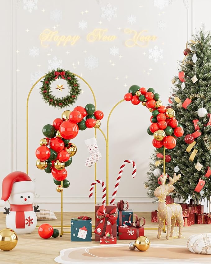 Wedding Arch, Metal Arch Backdrop Stand, Balloon Arch Stand Wedding Frame for Ceremony Decoration (Gold, 6FT, 5FT, 4FT Arch Backdrop)