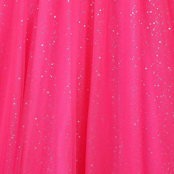 Engerla Women's Beading Sweetheart Ball Gown Tulle Layed Long Quinceanera Dress