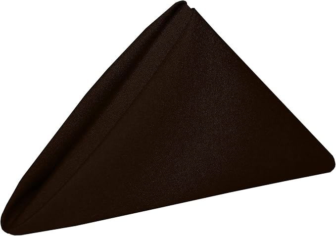 Ultimate Textile Cotton-Feel Chocolate Cloth Napkins - 17" x 17" (Set of 36) Washable Dining Quality Polyester, Wrinkle & Stain Resistant