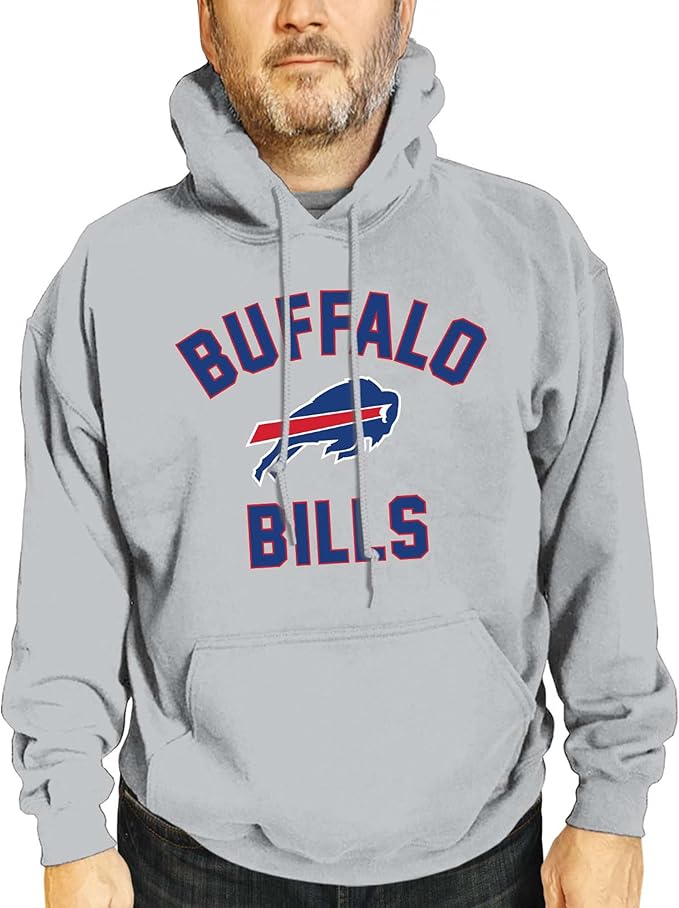 Team Fan Apparel NFL Adult Gameday Hooded Sweatshirt - Poly Fleece Cotton Blend - Stay Warm and Represent Your Team in Style