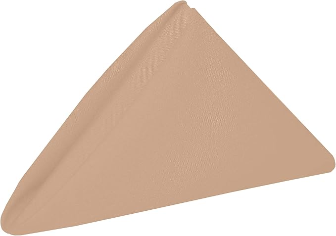 Ultimate Textile Cotton-Feel Ice Peach Cloth Napkins - 17" x 17" (Set of 36) Washable Dining Quality Polyester, Wrinkle & Stain Resistant