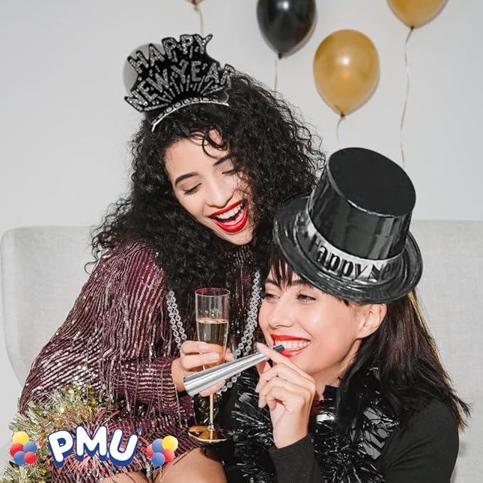 PMU New Year’s Eve Party Supplies Silver Bonanza Party Assortment for 100 People (100/Pkg) Pkg/1