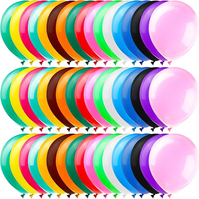 Yahenda 1700 Pcs 12 Inches Assorted balloons, Colorful Rainbow Latex Balloons for Party Birthday Baby Shower Supplies Arch Garland Decor