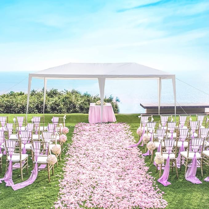 Party Tent, Tents for Parties, Outdoor Wedding Tent Birthday Tent Event Tent Patio Gazebo Carport Canopy Shade, Canopy Tent with Removable Sidewalls & Transparent Window (10'x20'/0 Sidewalls White)