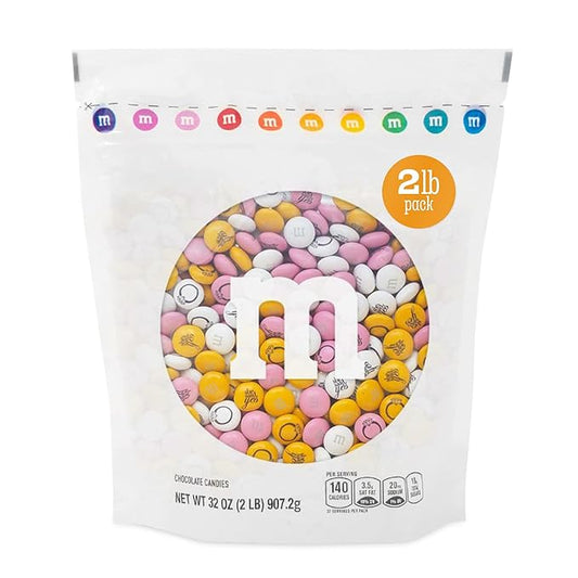 M&M’S WORLD Engagement Party M&M’S Chocolate Candy 2 lb Bag – Romantic Mix for Wedding Events, Bridal Showers, Candy Buffets, Table Decor, or Engagement Celebration Favors