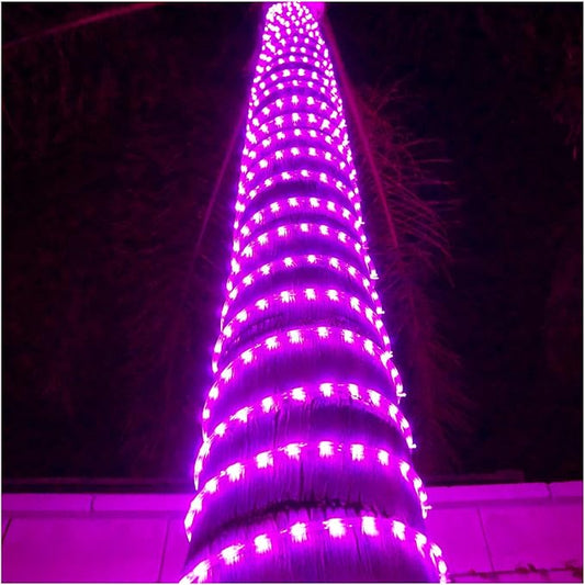 Russell Decor 40ft/12m Led Rope Lights Lamps Kit Indoor Outdoor Decorative Lighting for Party Wedding Valentine's Day Backyard Patio Deck Bright Flexible String Tube Lights Waterproof- Pink