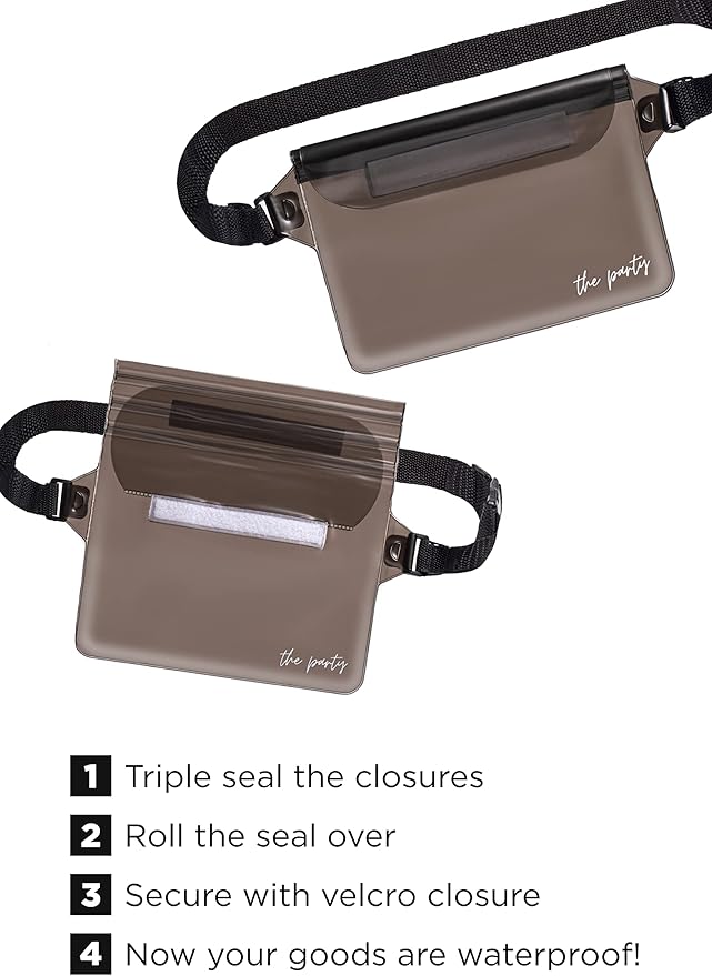 Waterproof Bachelorette Party Fanny Pack Set (7 Pack - Black) 1 “Wife of the Party” Bride Fanny Pack and 6 “The Party” Bachelorette Fanny Packs | Bachelorette Party Favors I Bachelorette Gifts