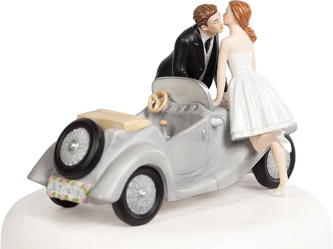 Wedding Collectibles "I'll Love U 4 EVER" Car Wedding Cake Topper