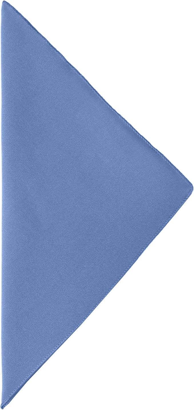 Ultimate Textile Cotton-Feel Periwinkle Cloth Napkins - 17" x 17" (Set of 24) Washable Dining Quality Polyester, Wrinkle & Stain Resistant