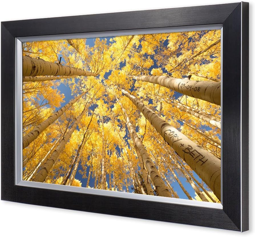 IPIC - Fall in Love, Personalized Artwork with Names and Date on for Home Decor, Customized Gift for Anniversary,Wedding,Holidays. Picture size: 18x12, Framed Size: 21x15