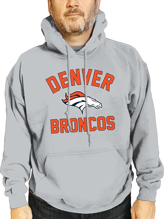 Team Fan Apparel NFL Adult Gameday Hooded Sweatshirt - Poly Fleece Cotton Blend - Stay Warm and Represent Your Team in Style