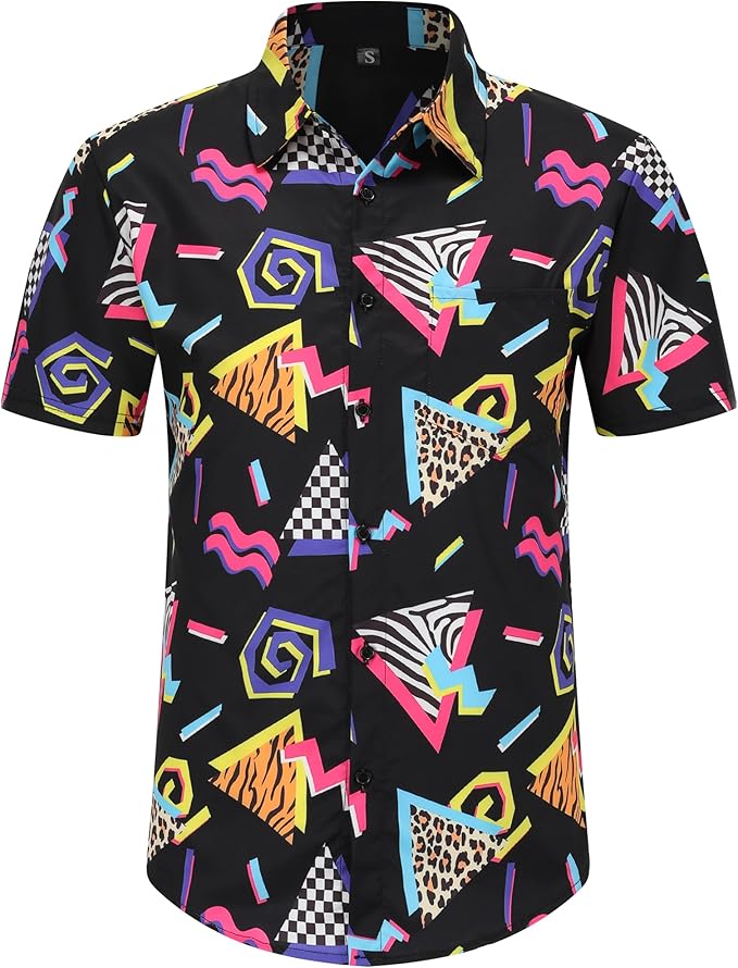 Mens Hawaiian Shirts and Shorts Set 2 Pieces Beach Outfits Sets with Bucket Hats