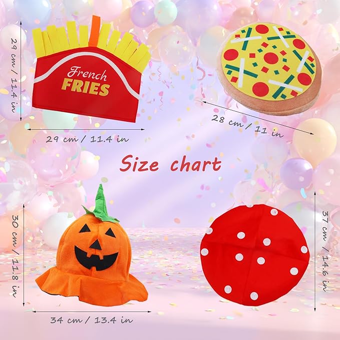 KEPATO Funny Party Hats Halloween Costume Hats, Assorted Bulk Photo Booth Props, Holiday Birthday Dress Up Accessories