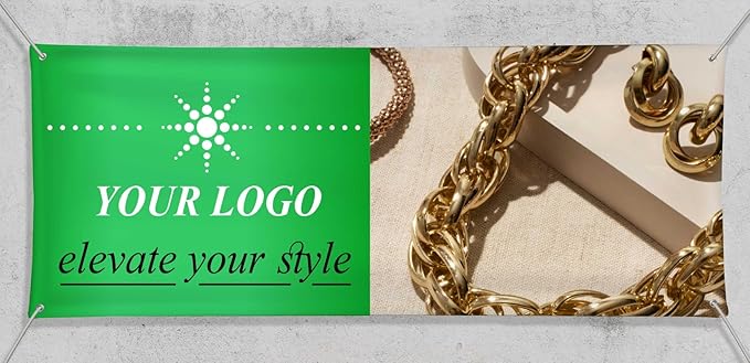 Customizable Vinyl Banner 2x12 - For Business, Graduation, Parties - Indoor & Outdoor Use - Full Color Personalized 13oz Sign with HD Printed Text and Photos