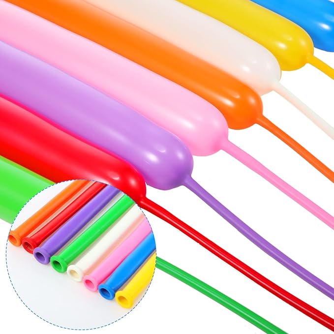 Sratte 1000 Pcs Bulk Animal Balloons 260Q Twisting Long Balloon Assorted Color for Halloween Animal Shape Weddings, Birthdays Clowns, Xmas Presents (Bright Colors)