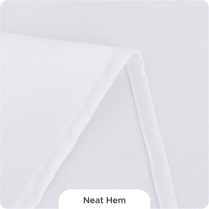 Fitable 8 Pack Rectangle Tablecloths: Stain Resistant Wrinkle Free Fabric Table Clothes, Washable Reusable Polyester Table Covers for Wedding Party Birthday Banquet Reception(White, 60x102 Inch)