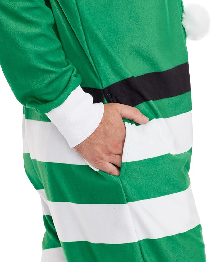 Tipsy Elves Christmas Onesies for Adults - Comfy Unisex Matching Holiday Jumpsuits with Convenient Pockets