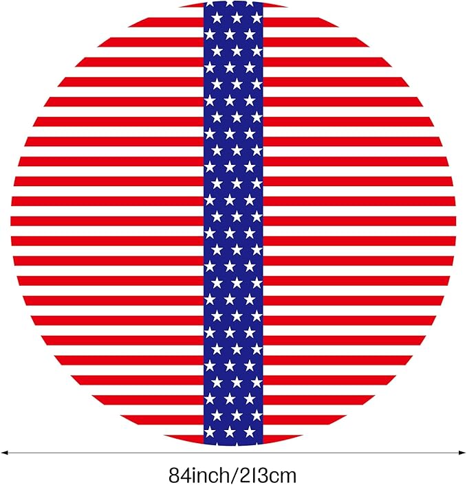 Oudain 12 Pcs Veteran Day Tablecloth 84 Inch Plastic American Flag Tablecloths Disposable 4th of July Table Cover for Veterans Memorial Independence Day Patriotic Party Supplies (Stripe)