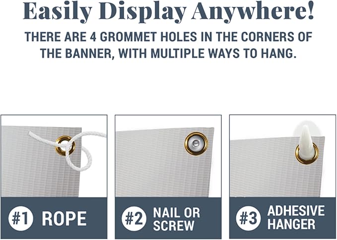 Let's Make Memories Personalized Graduation Banner - Graduation Party Decorations - Customized Congratulations Banner - Class of 2025 - Indoor/Outdoor Vinyl - Way to Grow - Gold - 10 ft.