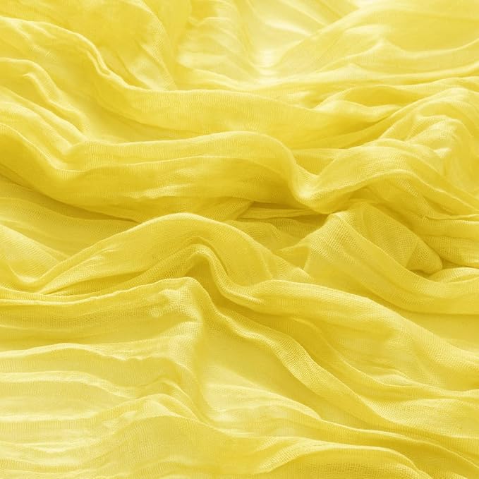 50 Pack Lemon Yellow Cheesecloth Napkins Spring Cloth Napkins Set of 50 Yellow Dinner Napkins Bulk 21x21 Inches for Wedding Bridal Shower Baby Shower Valentine's Day