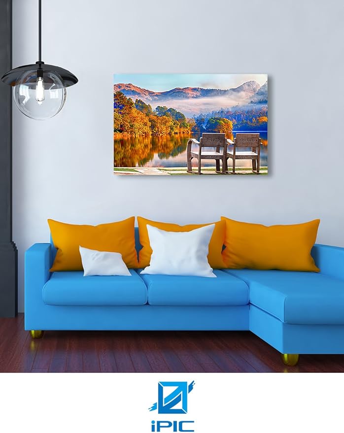 IPIC - Grow Old Together, Personalized Artwork with Names and Date on, Customized Gift for Anniversary,Wedding,Birthday and Holidays. 30x20