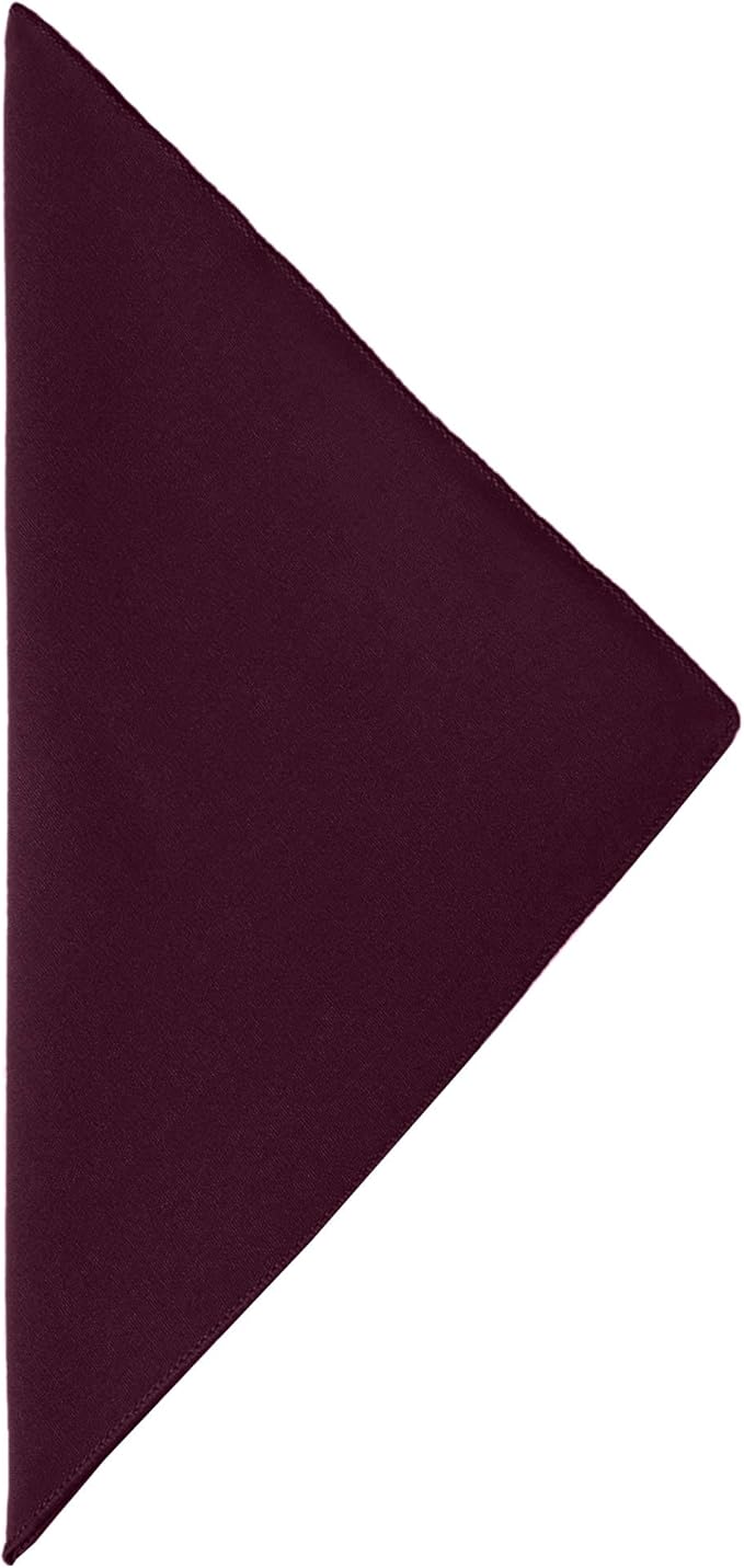 Ultimate Textile Cotton-Feel Burgundy Cloth Napkins - 17" x 17" (Set of 36) Washable Dining Quality Polyester, Wrinkle & Stain Resistant