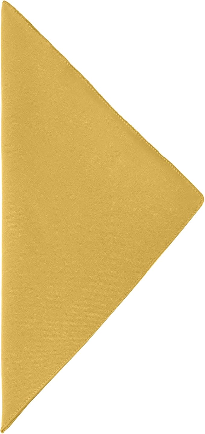 Ultimate Textile Cotton-Feel Gold Cloth Napkins - 17" x 17" (Set of 36) Washable Dining Quality Polyester, Wrinkle & Stain Resistant