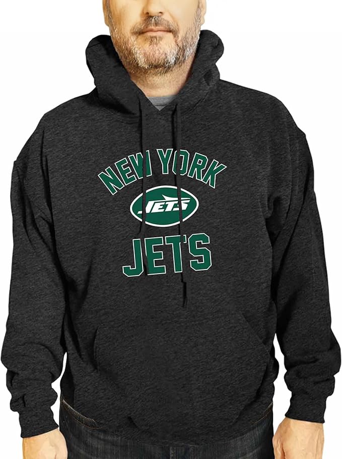 Team Fan Apparel NFL Adult Gameday Hooded Sweatshirt - Poly Fleece Cotton Blend - Stay Warm and Represent Your Team in Style