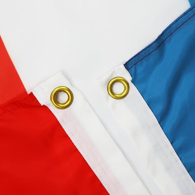 AZ FLAG Set of 10 Dominican Republic Flags – 90 x 60 cm – Dominican Flag 100% Polyester with Integrated Metal Eyelets