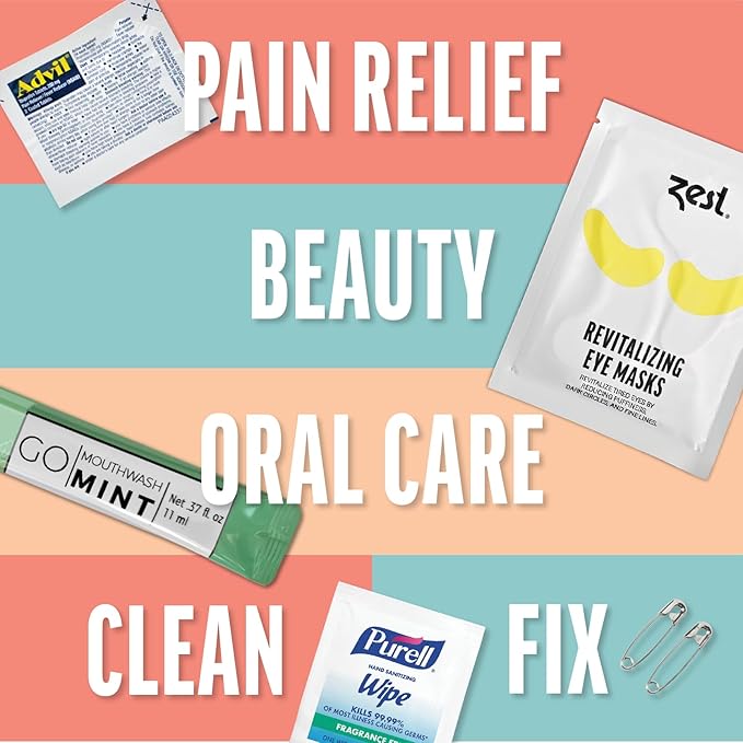 Hangover Kit – 10pc Pre-Filled Bags with Hydration & Recovery Items – Girls Trip Favors, Bachelorette Gifts, 21st Birthday Celebration Essentials, Wedding Weekend Party Must-Haves (10-Pack)