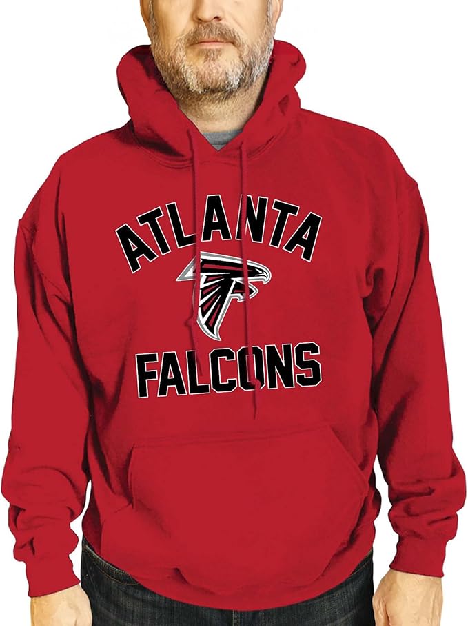 Team Fan Apparel NFL Adult Gameday Hooded Sweatshirt - Poly Fleece Cotton Blend - Stay Warm and Represent Your Team in Style