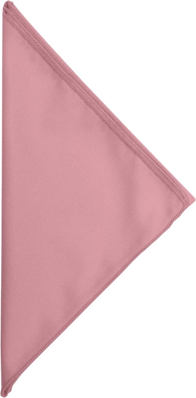 Ultimate Textile Poly-Cotton Twill Dusty Rose Cloth Napkins - 17" x 17" (Set of 120) Washable Lunch Napkins for Weddings Restaurants Parties