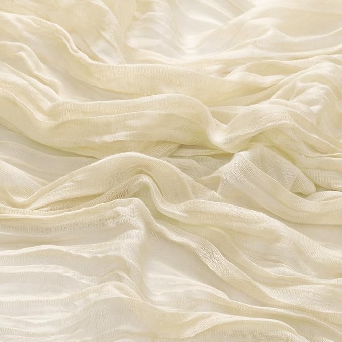 50 Pack Beige Cheesecloth Napkins Spring Cloth Napkins Set of 50 Cream Dinner Napkins Bulk 21x21 Inches for Wedding Bridal Shower Baby Shower Valentine's Day