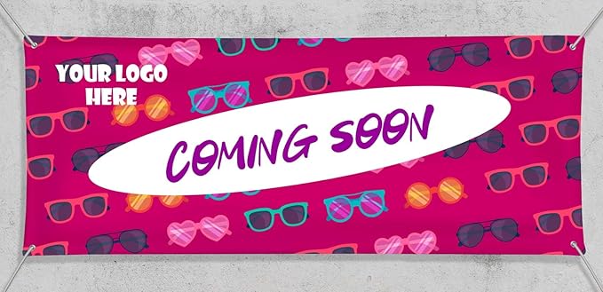 Customizable Vinyl Banner 3x3 - For Business, Graduation, Parties - Indoor & Outdoor Use - Full Color Personalized 13oz Sign with HD Printed Text and Photos